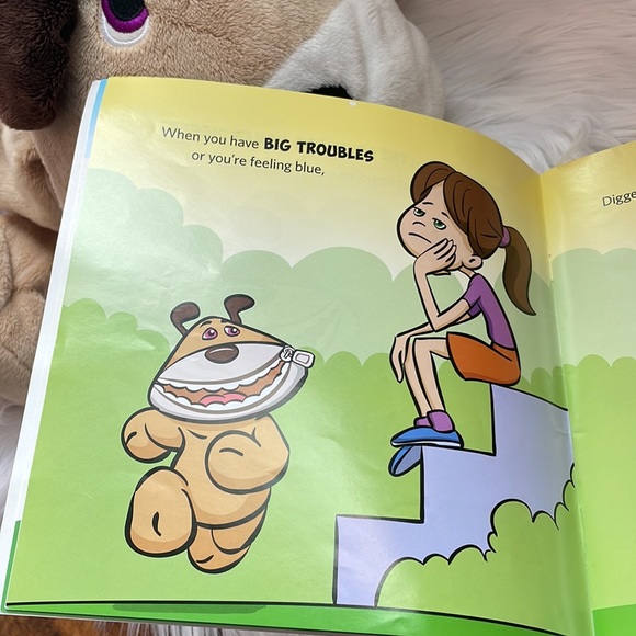 Stuffies “Digger” the Dog and Book - Picture 3 of 7